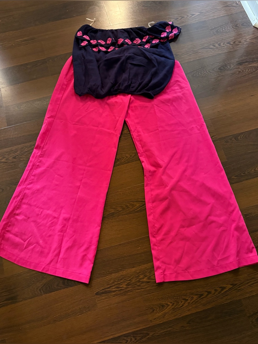 2piece Palazzo set with crop top  Mixed sizes (Cart K-113)